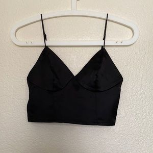 Satin crop top